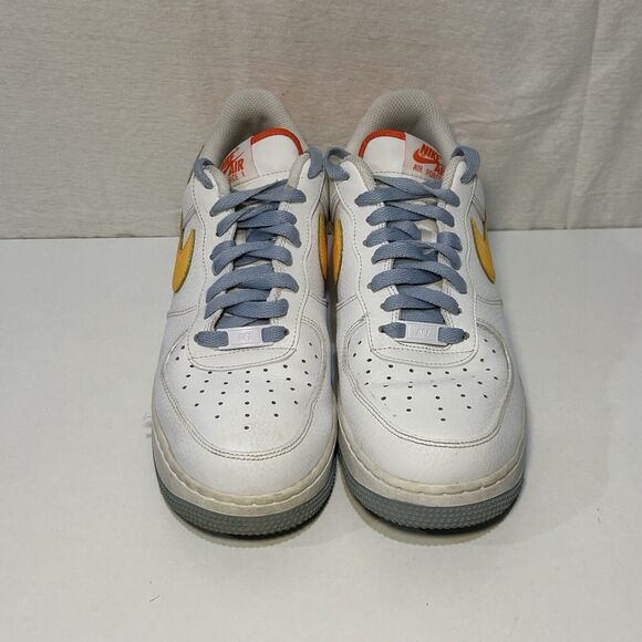Nike Air Force 1 '07 LV8 Be Kind White Electro Orange DC2196-100 Men's Size 8.5 - Picture 2 of 7